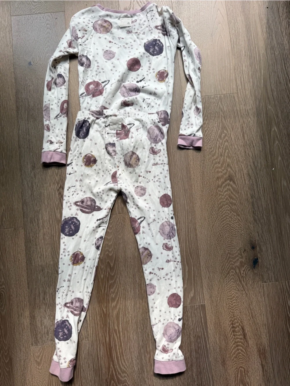 Burt’s Bees Organic Cotton Planet Print Long-Sleeve Pajama Set